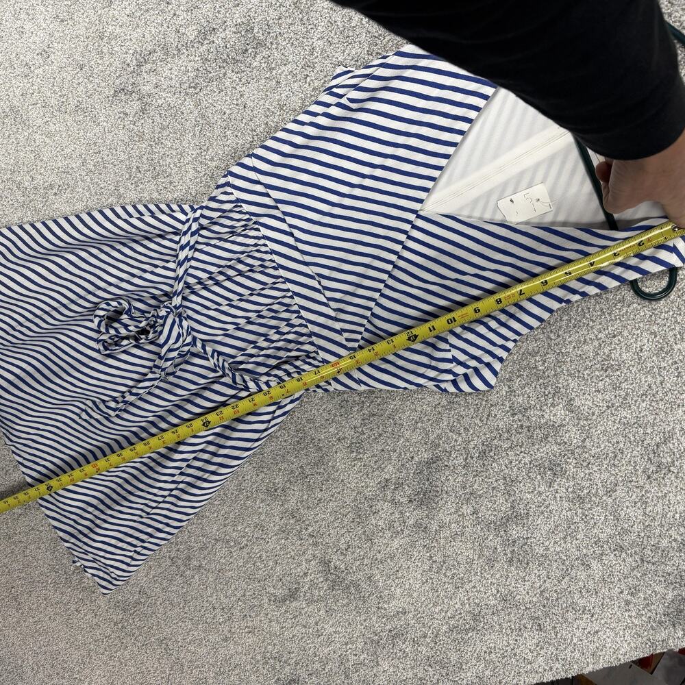 LOFT Sundress Size 8 Striped Nautical Preppy Parisian Career Casual Garden Party - Picture 3 of 12